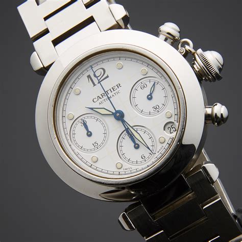 cartier pasha chronograph 1050men wrist|cartier pasha automatic chronograph.